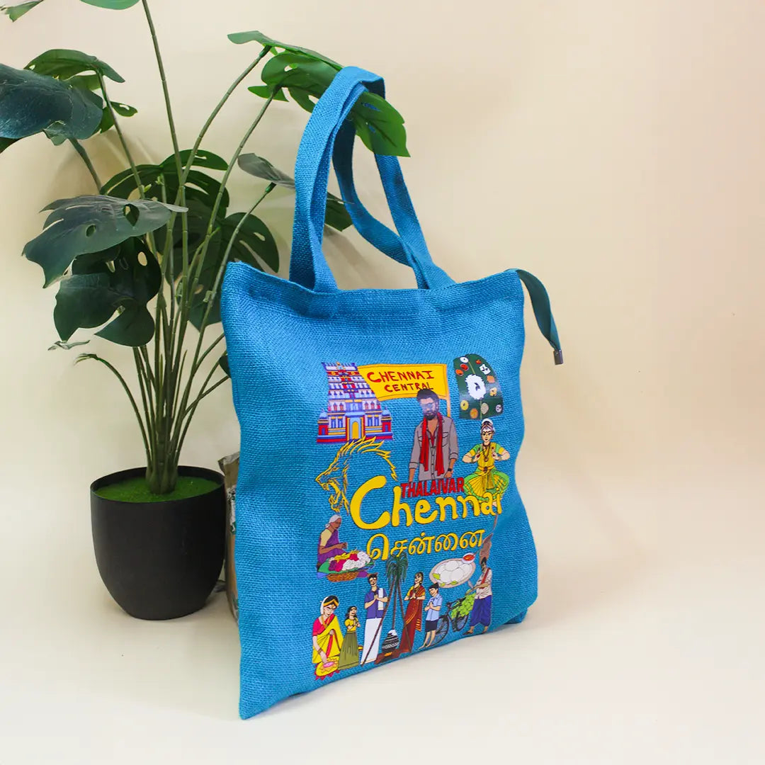 Chennai Stories Zipper Tote