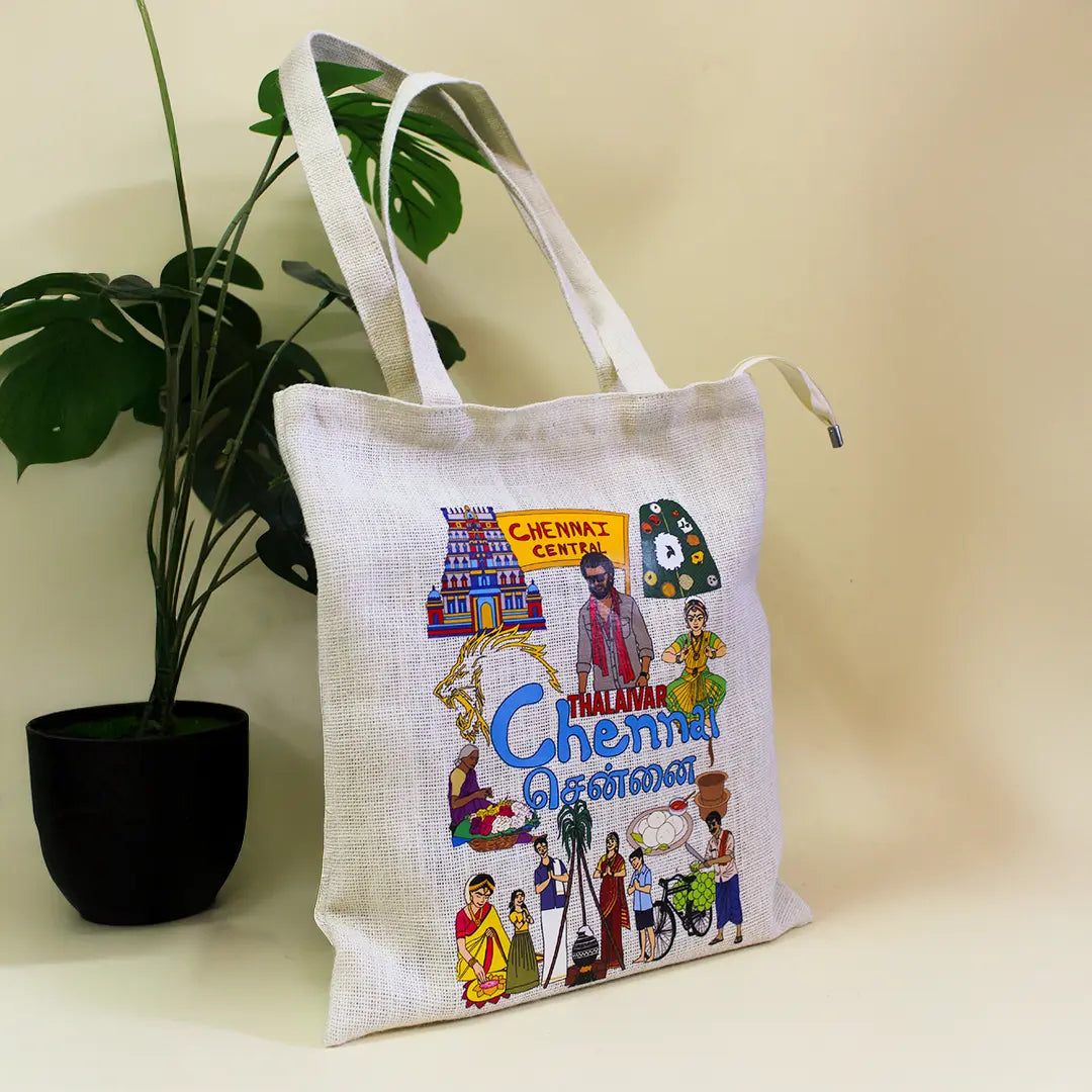 Chennai Stories Zipper Tote