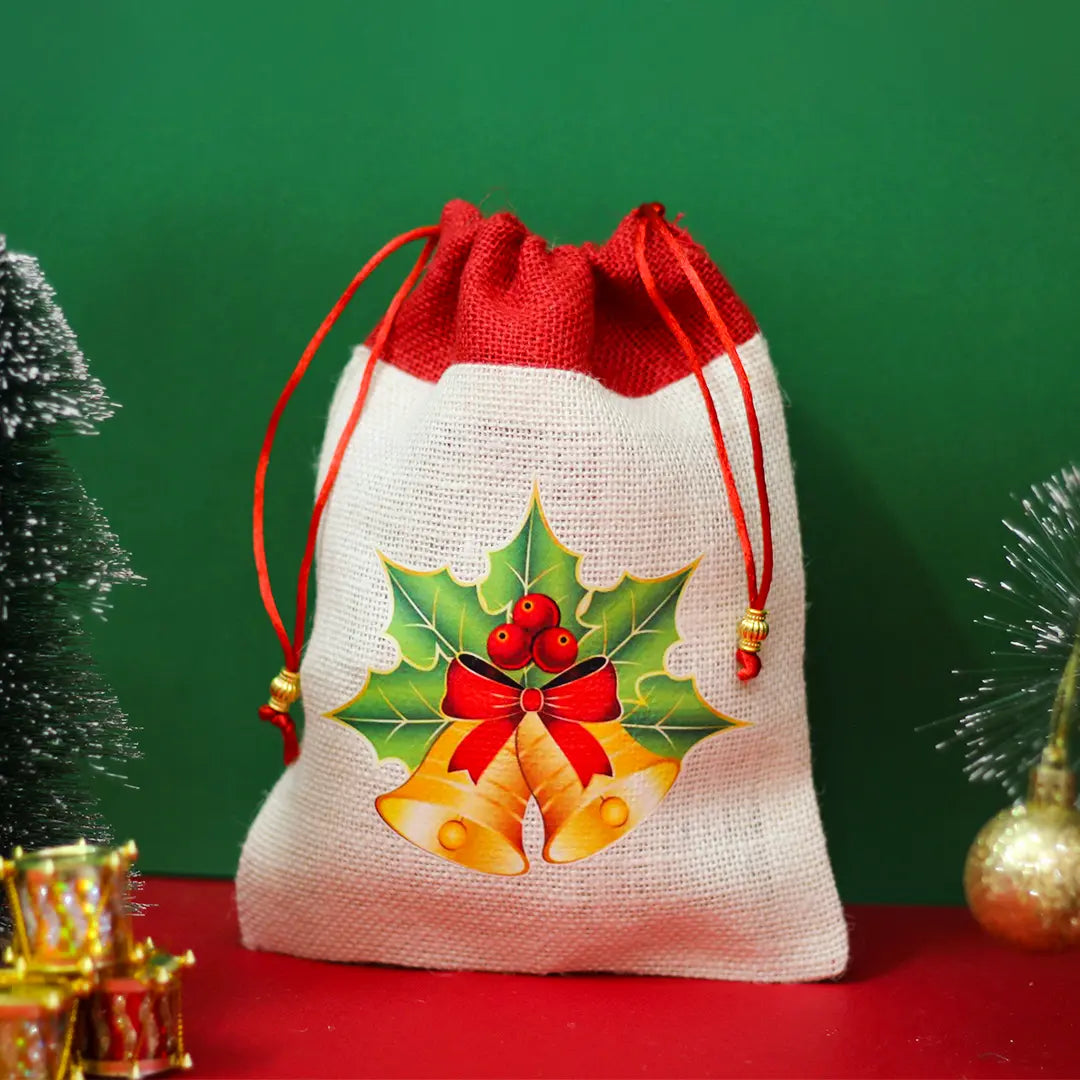 Jingle Bell Christmas String pouch