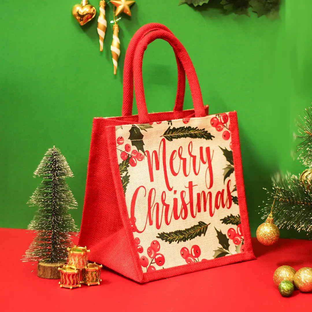 Merry Christmas Wreath Gift bag