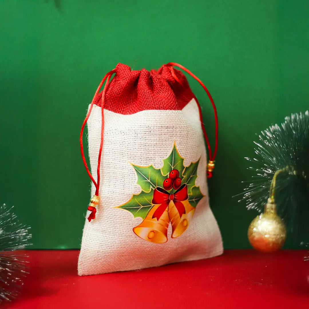 Jingle Bell Christmas String pouch