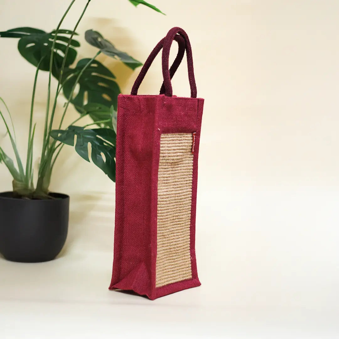 Dobby Jute Bottle bag
