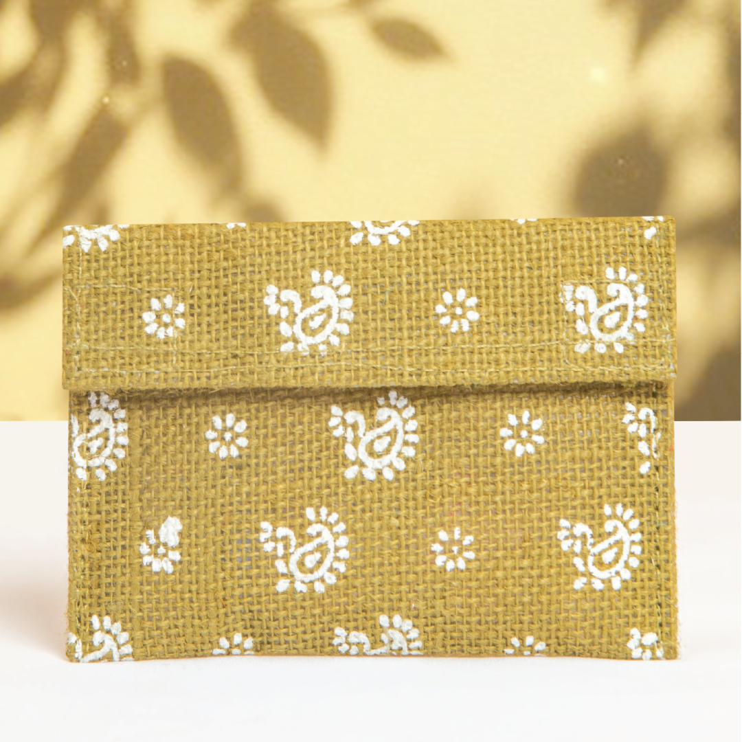 Paisley Jute envelope small (Pack of 5)