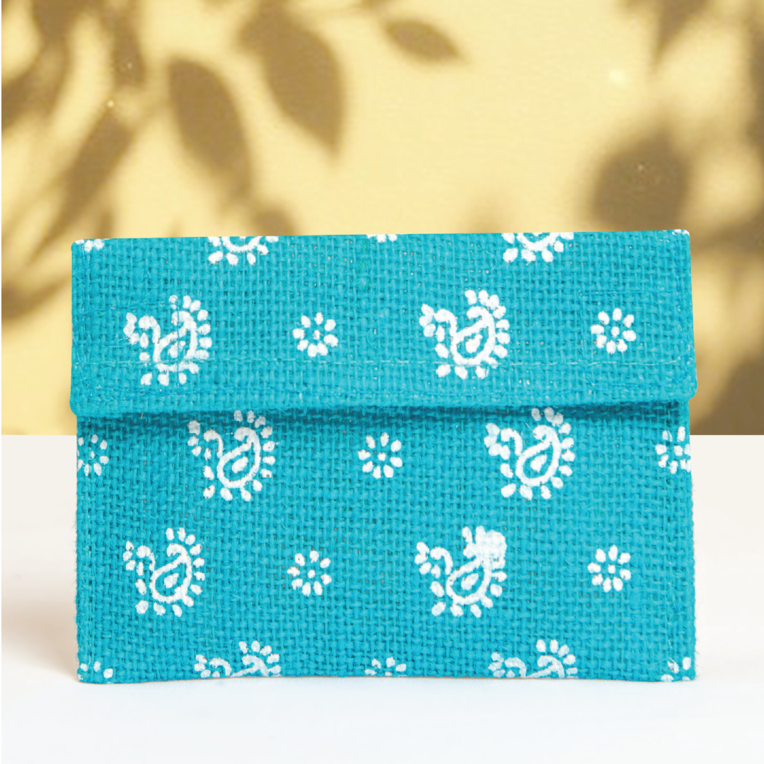 Paisley Jute envelope small (Pack of 5)