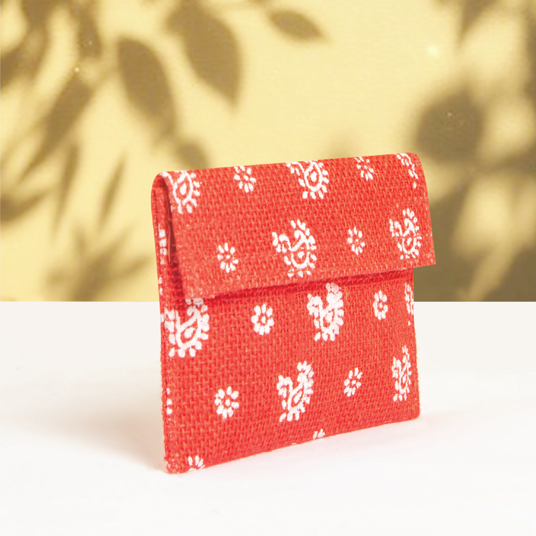 Paisley Jute envelope small (Pack of 5)