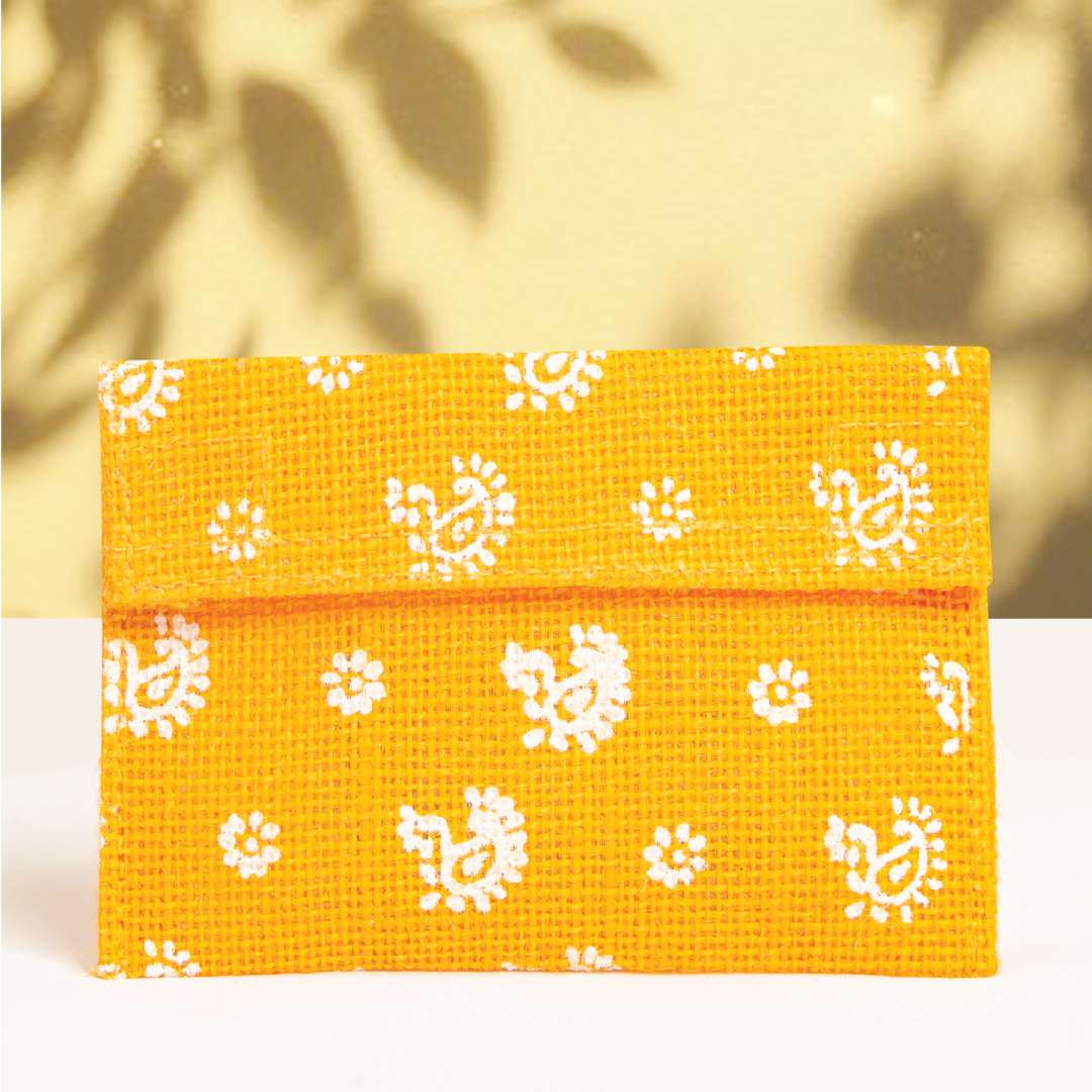 Paisley Jute envelope small (Pack of 5)