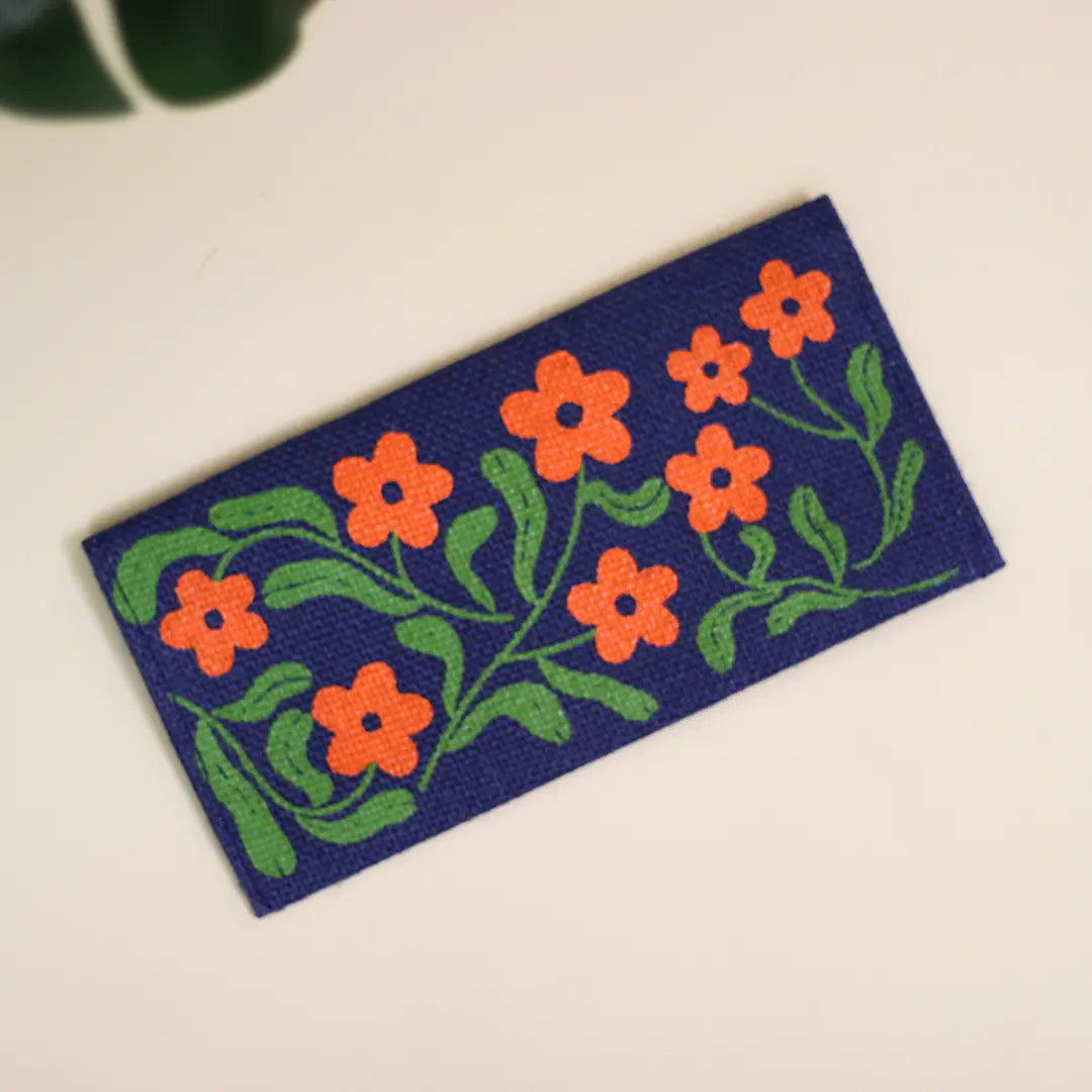 Floral print Jute Envelope(Pack of 5)