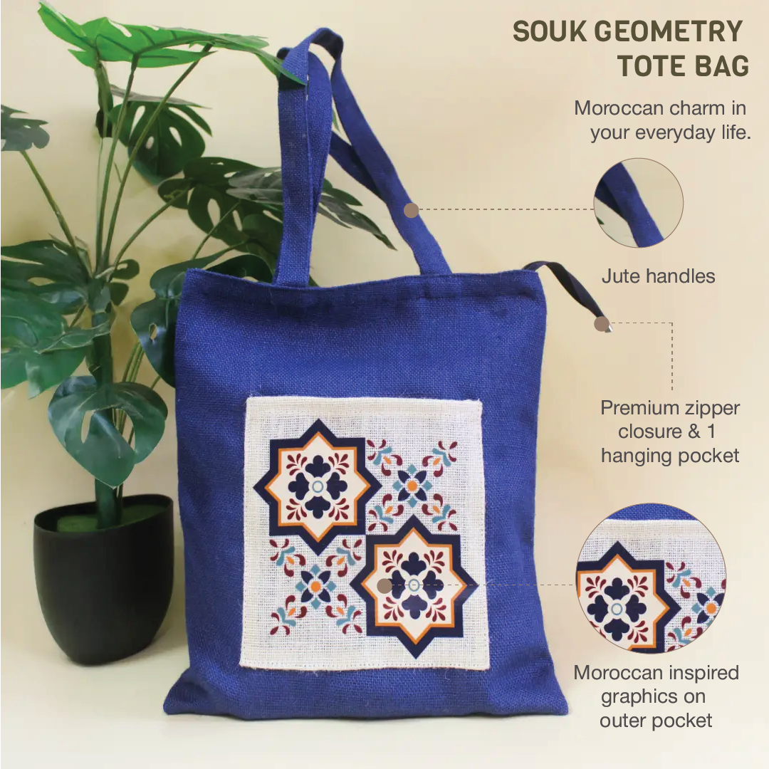 Souk Geometry Tote Bag
