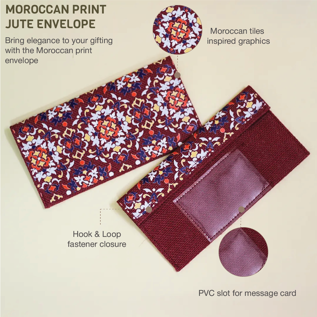 Moroccan Print Envelope(Pack of 4)