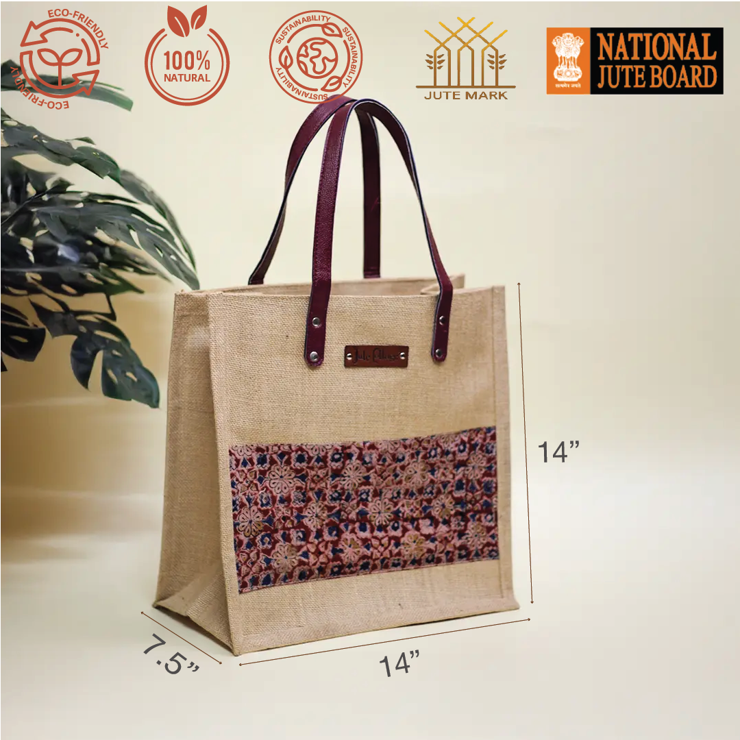 Kalamkari Patch Shopping bag