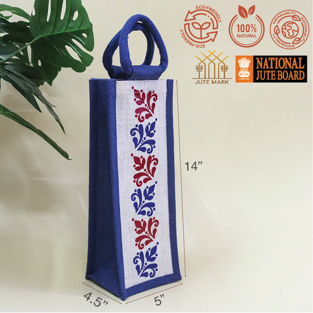 Moroccan Print Bottle Bag