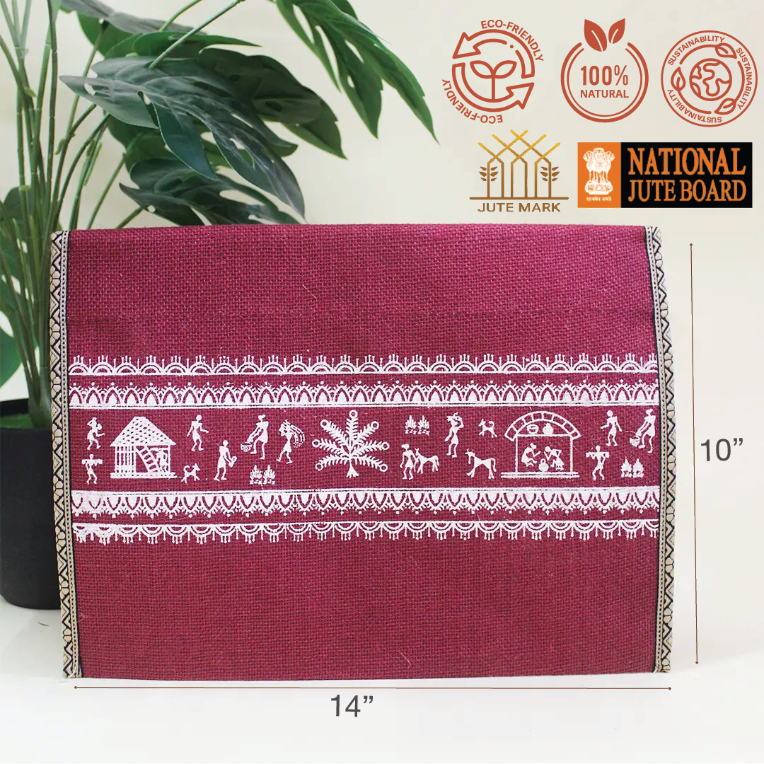 Warli Border Button Folder