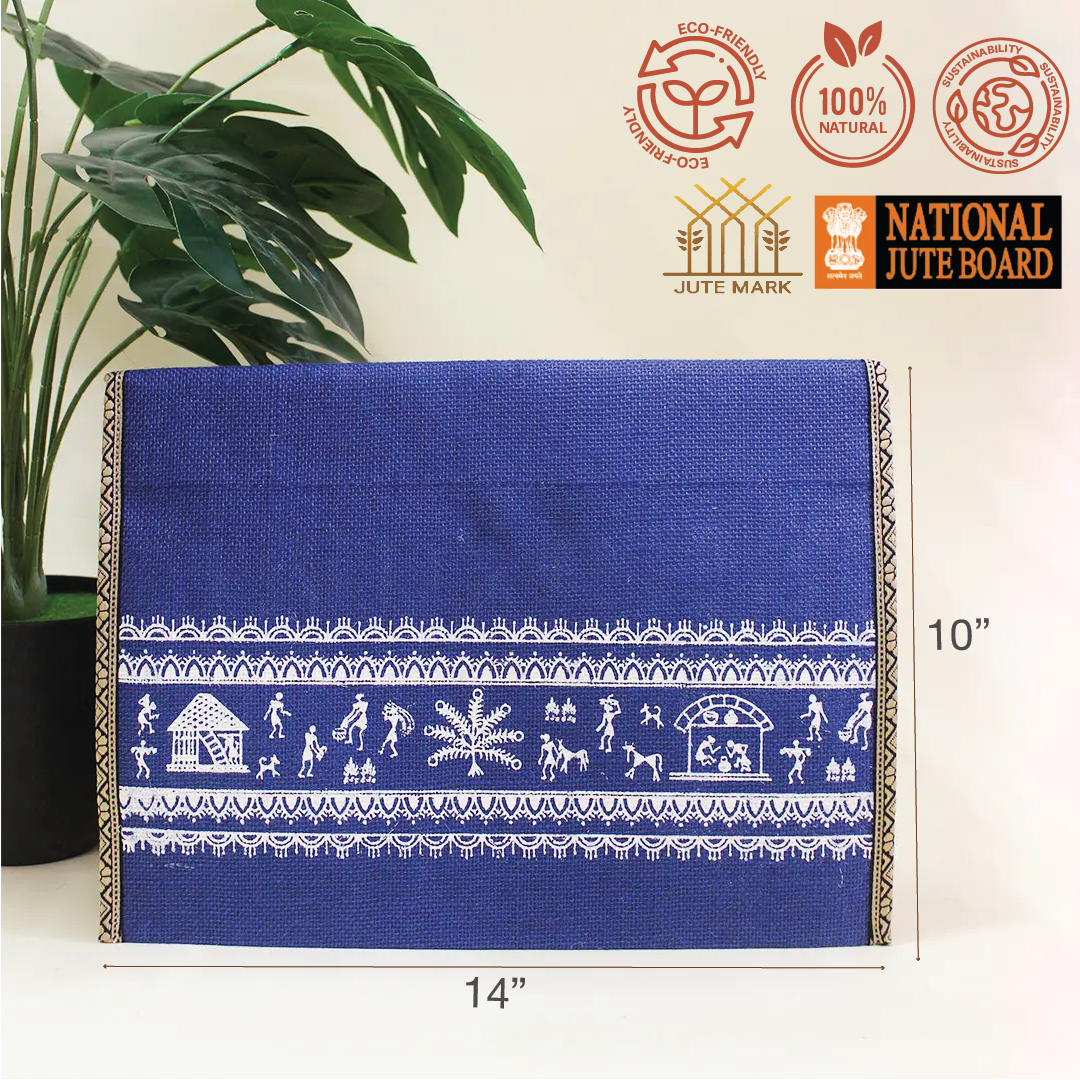 Warli Border Button Folder
