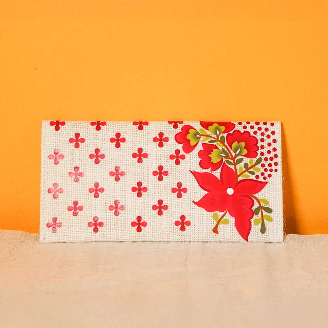 Flower print envelope(Pack of 4)