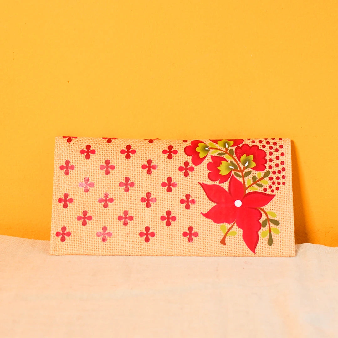 Flower print envelope(Pack of 4)