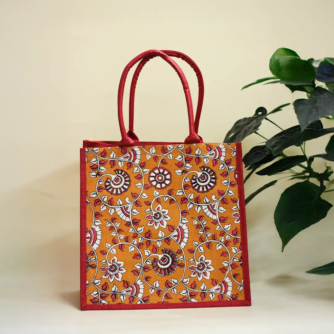 Kalamkari Print Shopping Zipper