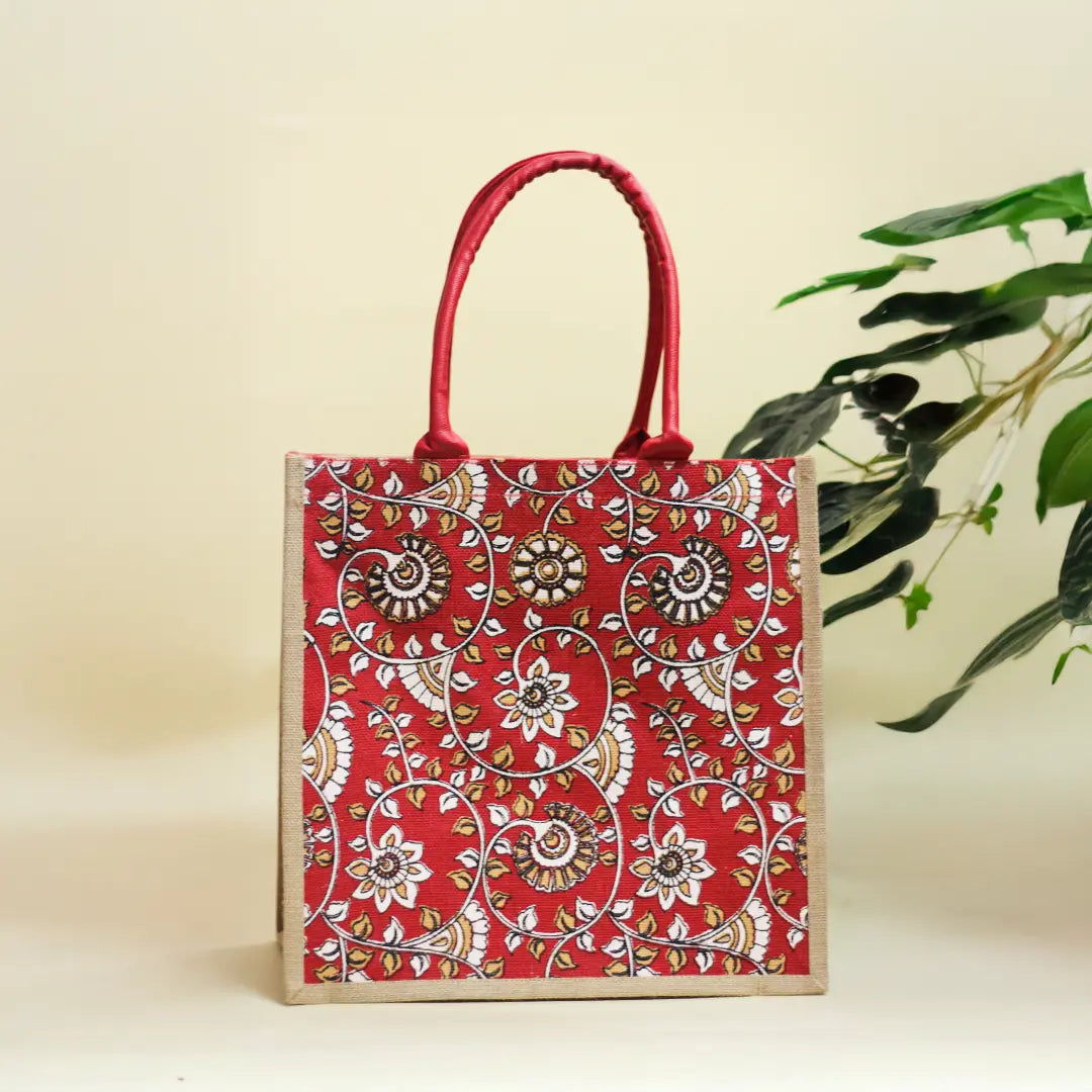 Kalamkari Print Shopping Zipper