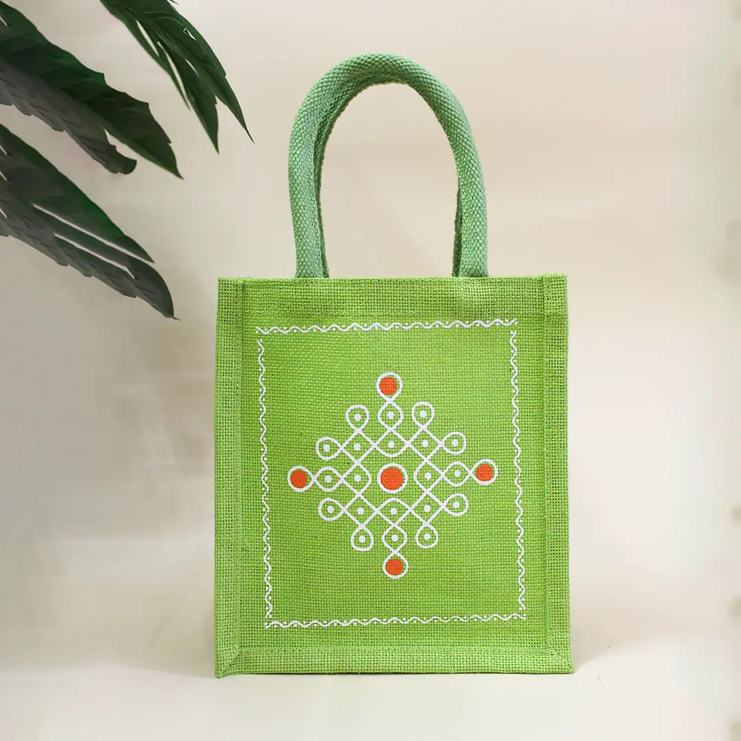Shubh Kolum Jute Gift Bag(Pack of 4)