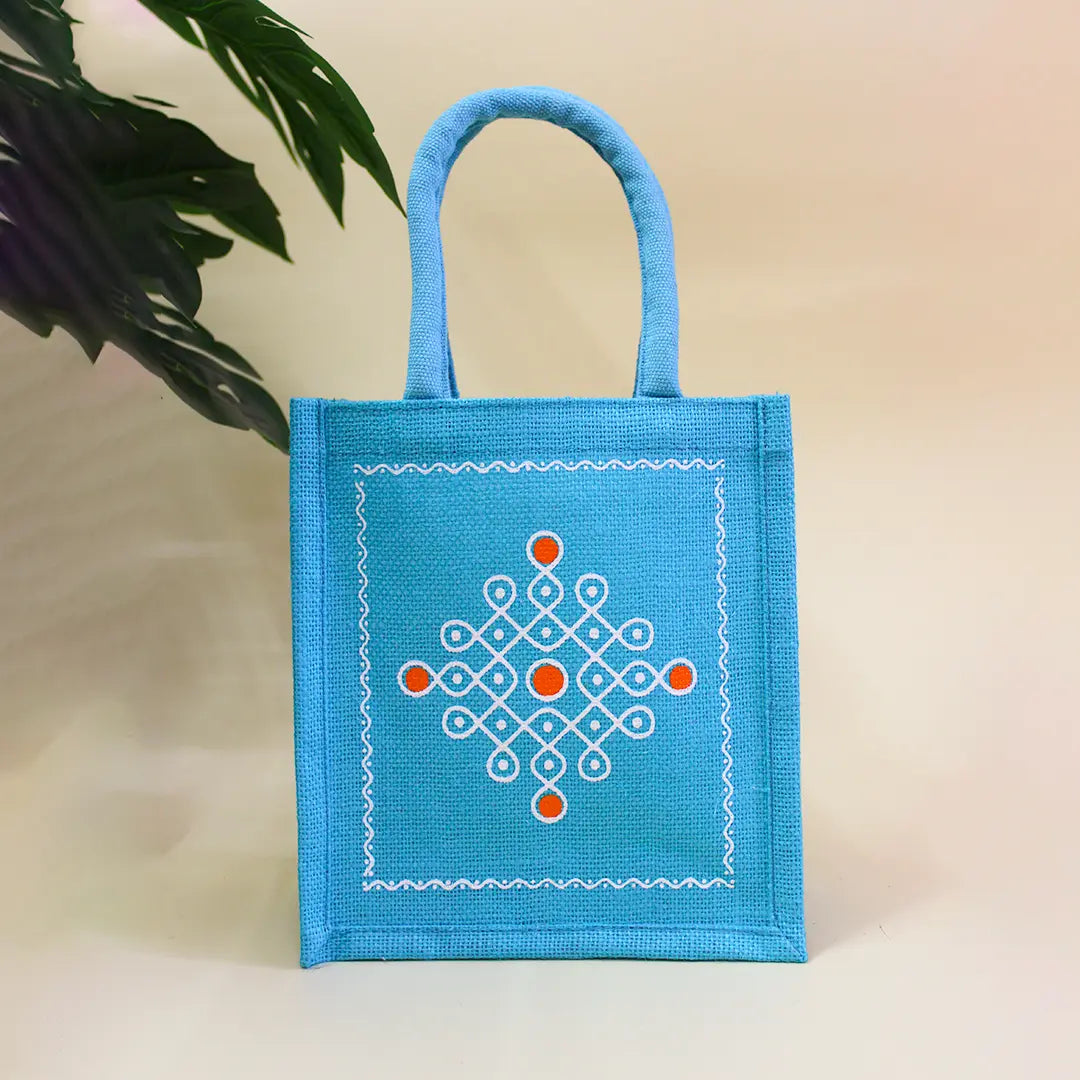 Shubh Kolum Jute Gift Bag(Pack of 4)