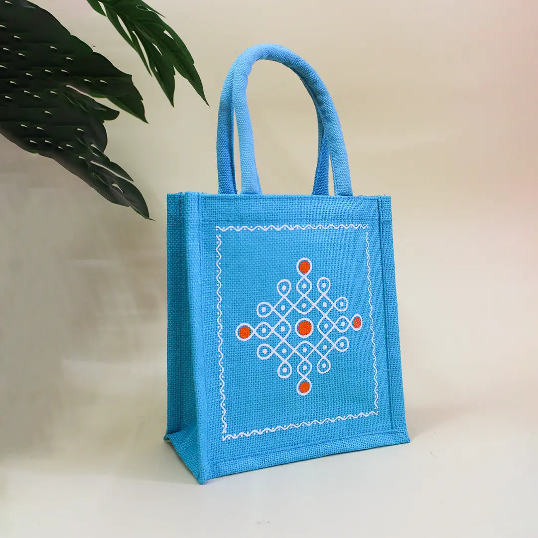 Shubh Kolum Jute Gift Bag(Pack of 4)