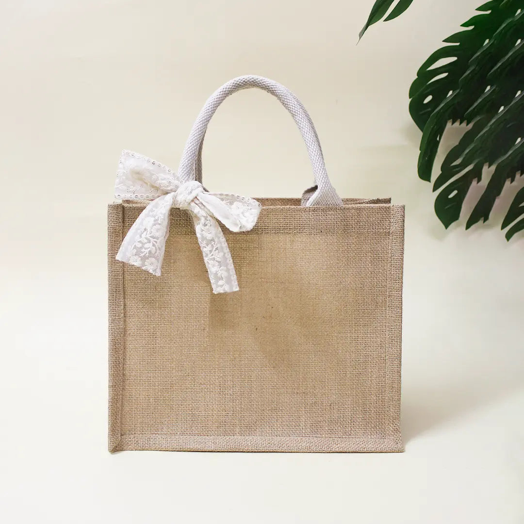 Lace Bow Gift Bag (Pack of 4)