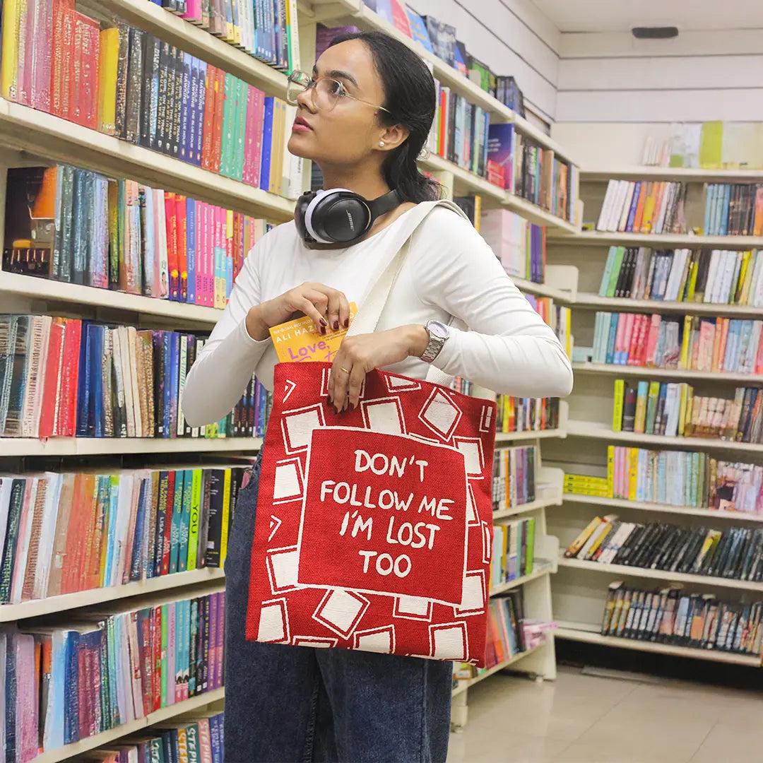 Wander Mood Jute Tote bag