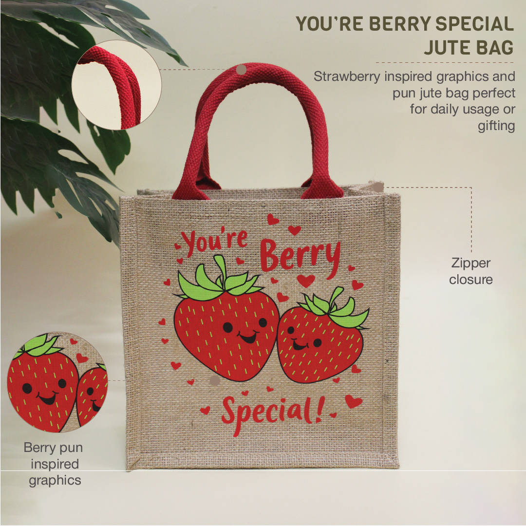 You're Berry Special Jute Bag