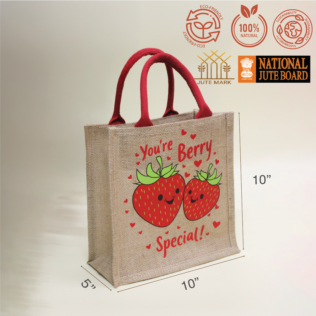 You're Berry Special Jute Bag