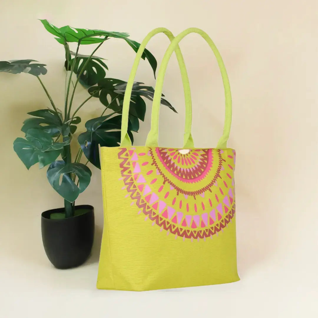 Mandala Neck print Handbag