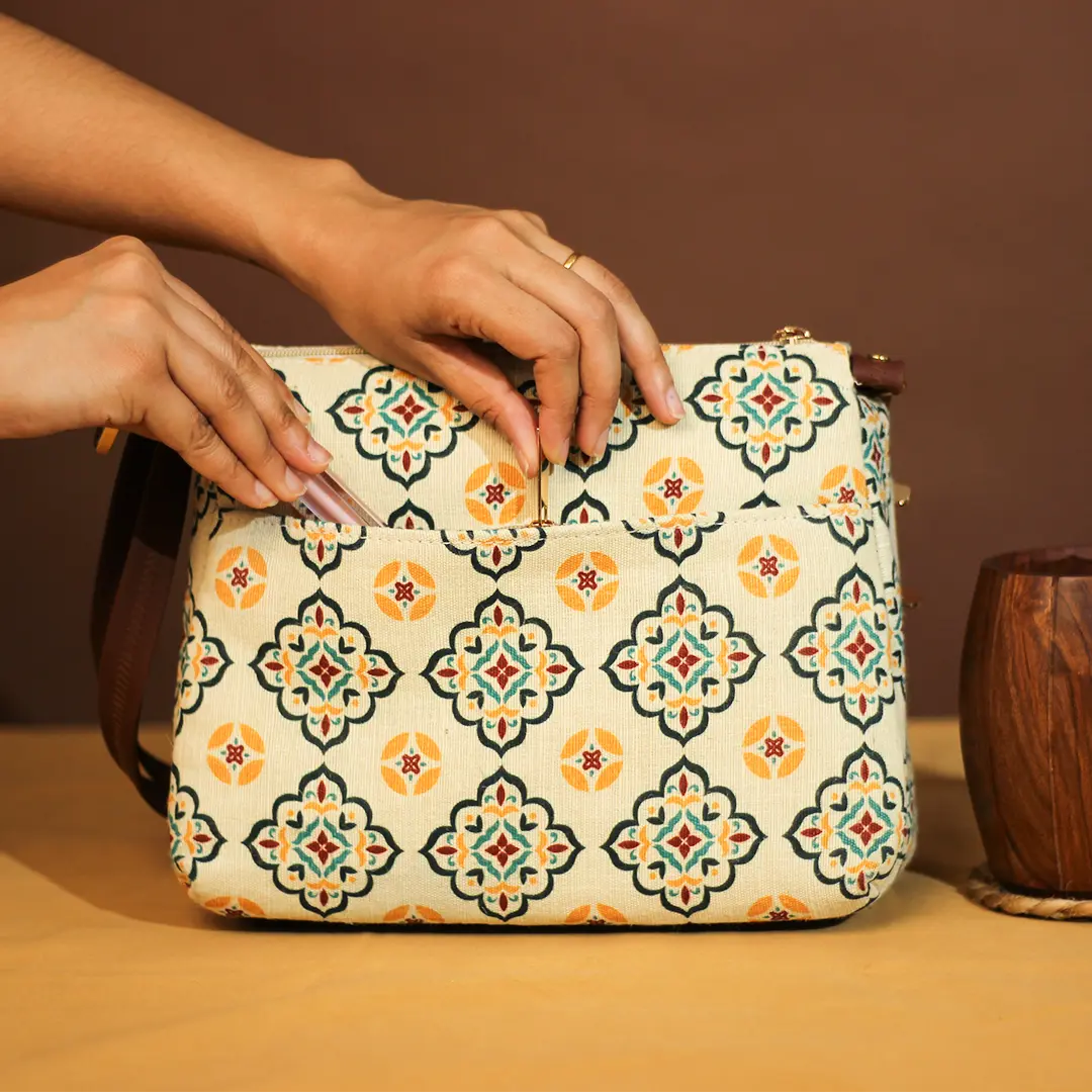 Marrakesh Mosaic PanEdged Sling Bag