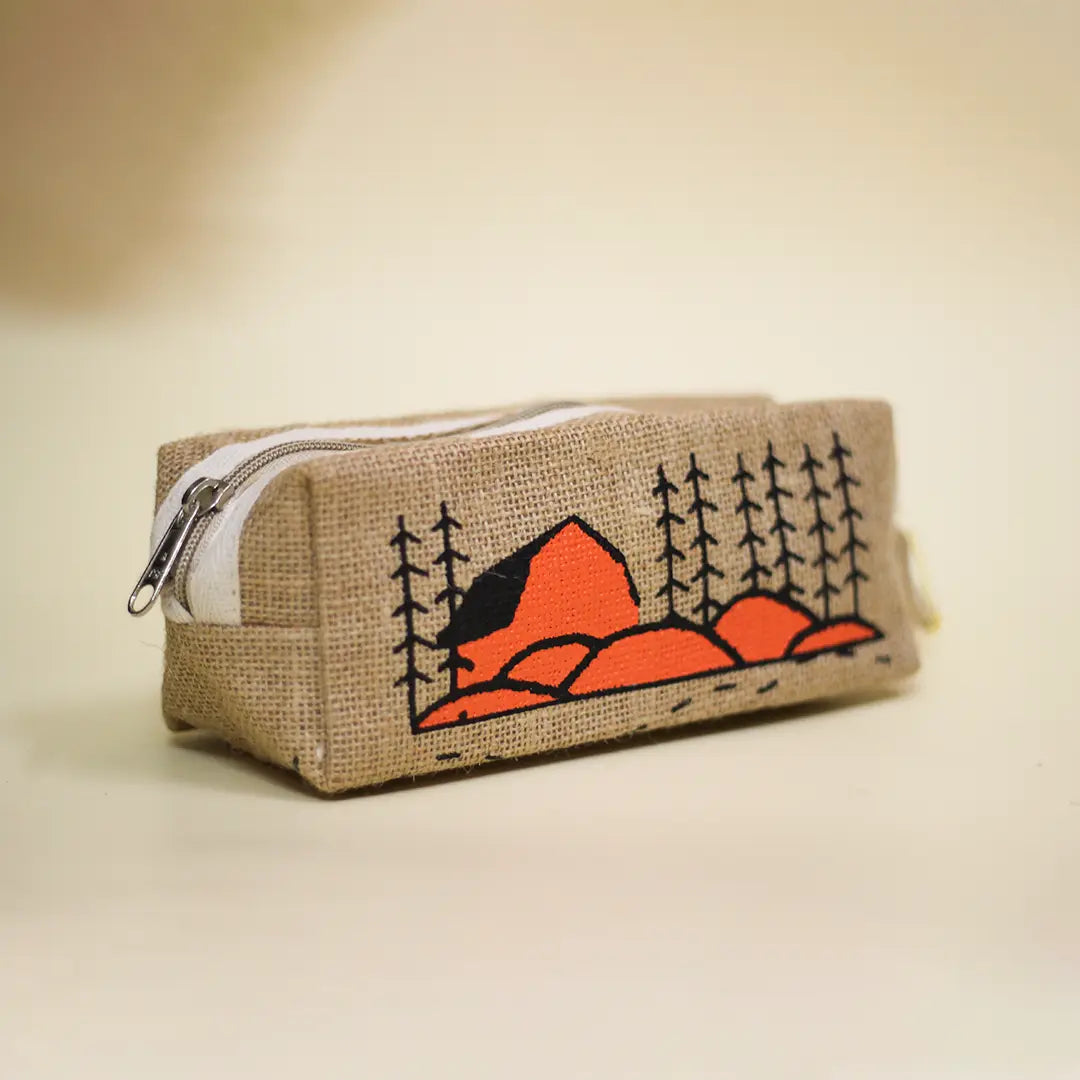 House Jute Pencil pouch