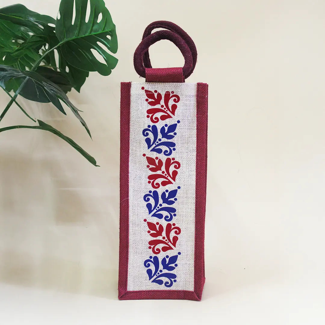 Moroccan Print Bottle Bag