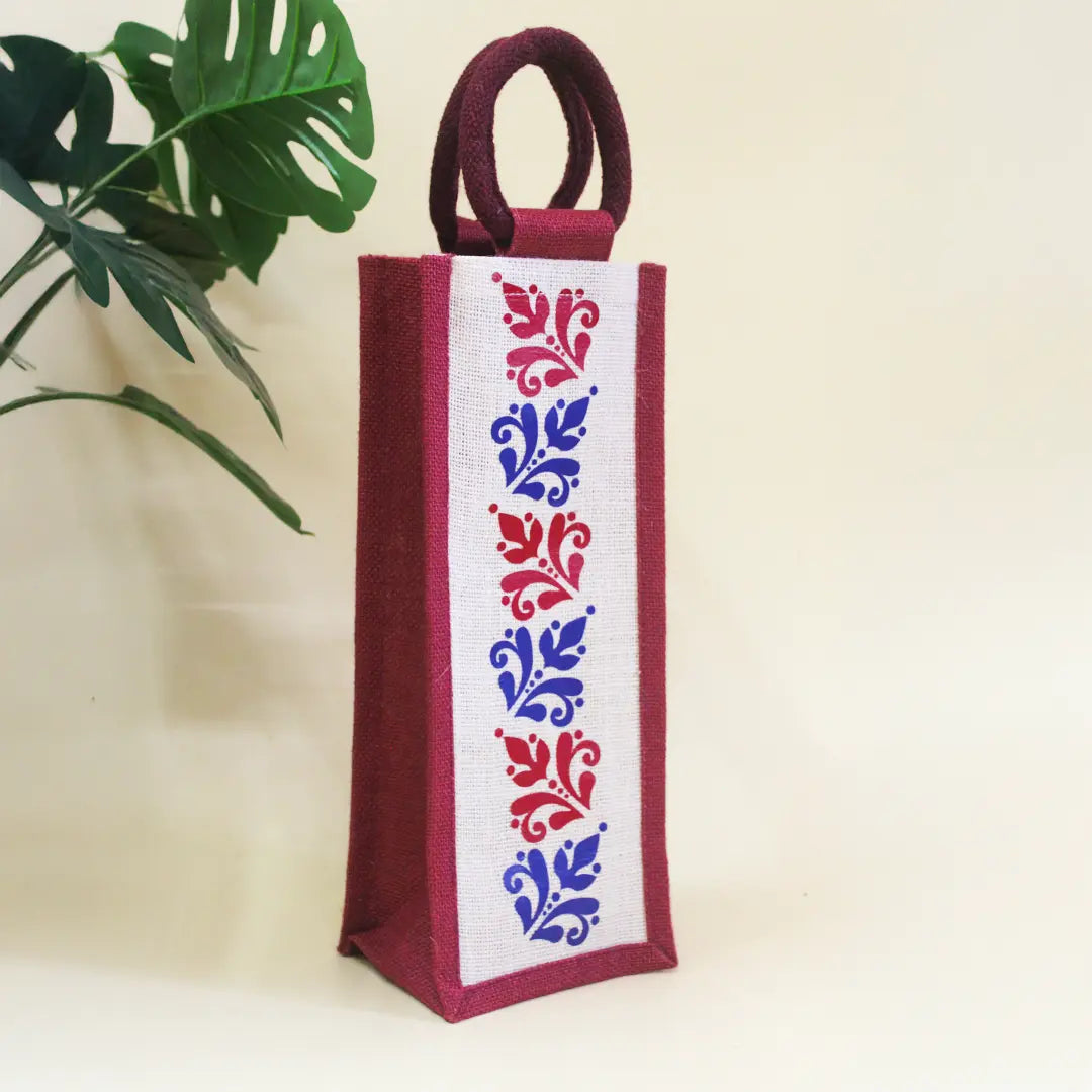 Moroccan Print Bottle Bag