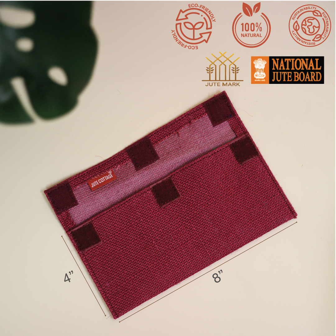 Floral print Jute Envelope(Pack of 5)