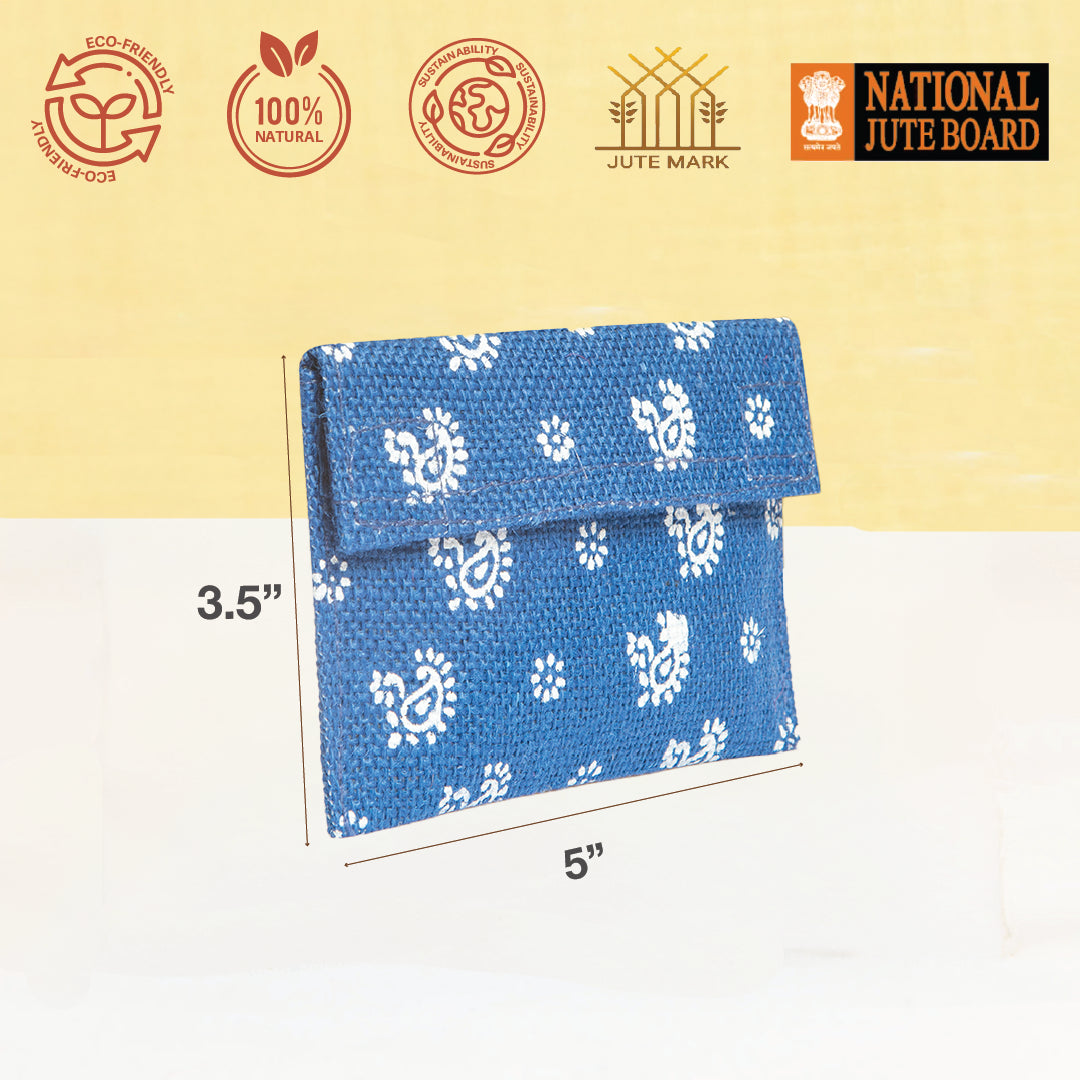 Paisley Jute envelope small (Pack of 5)