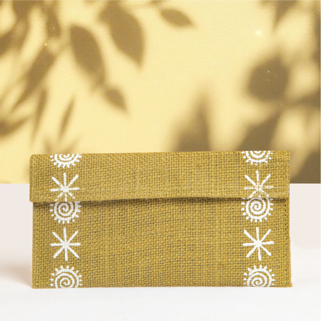 Star print Jute envelope Big(Pack of 5)