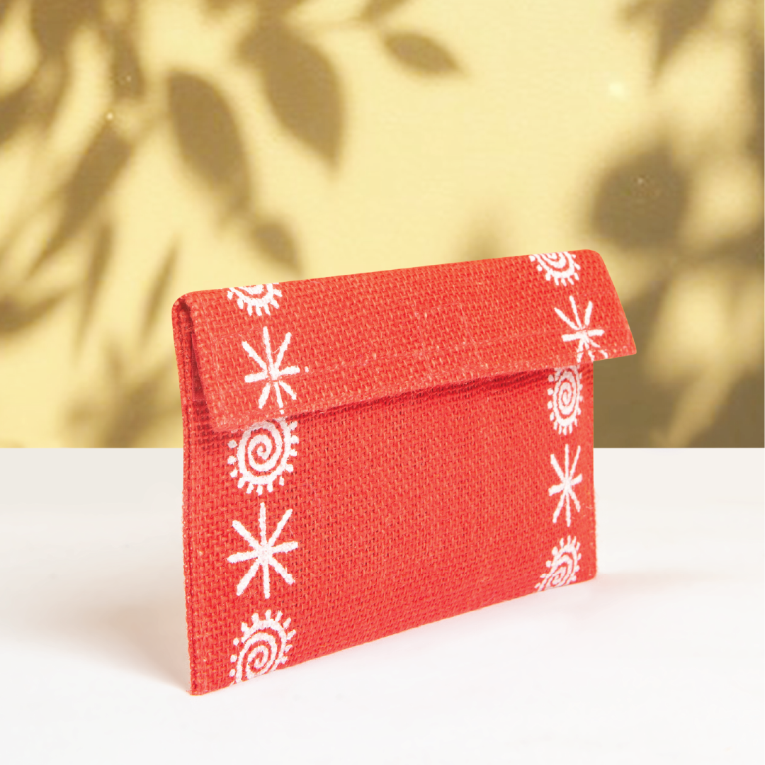 Star print Jute envelope Big(Pack of 5)