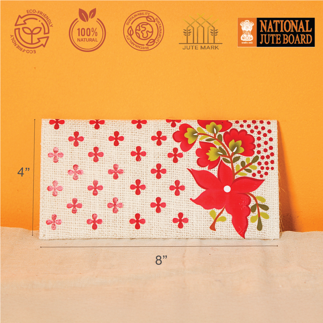 Flower print envelope(Pack of 4)