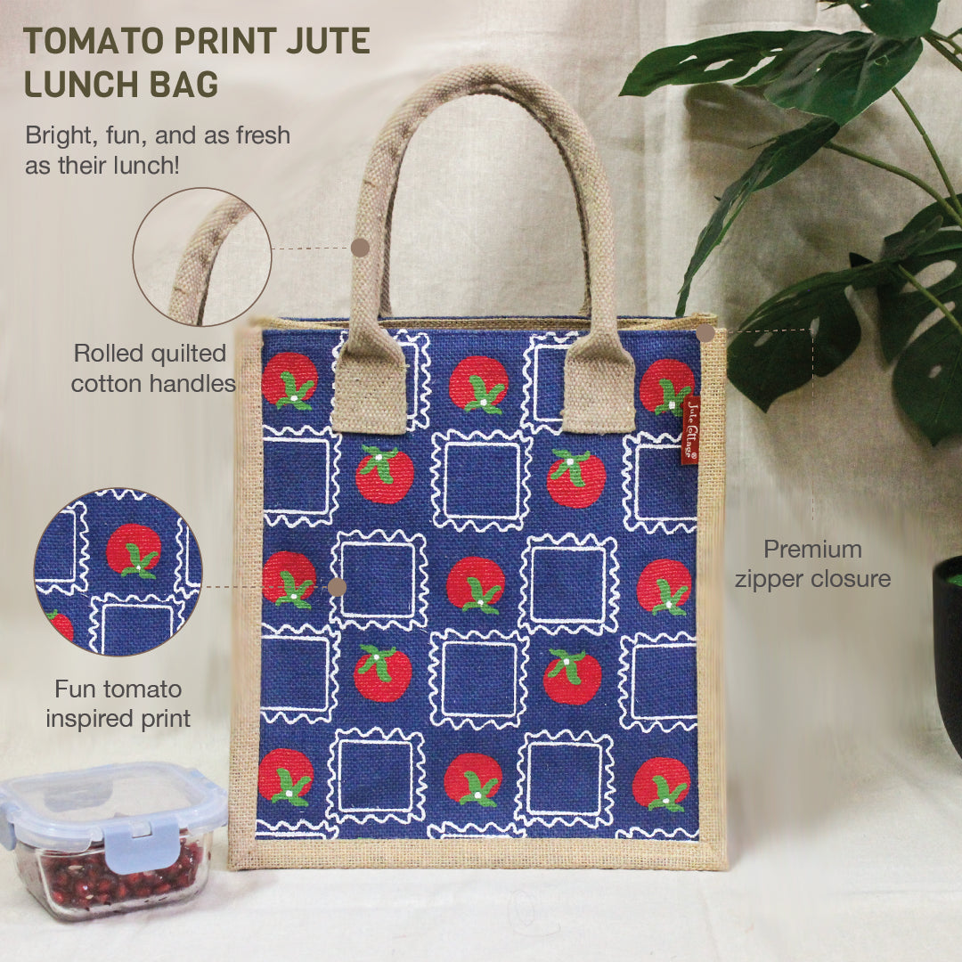 Tomato Jute Lunch bag