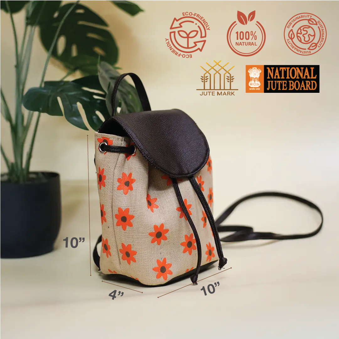 Floral print JUCO Backpack