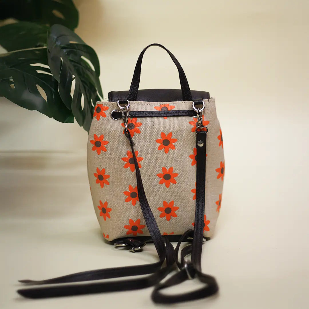 Floral print JUCO Backpack