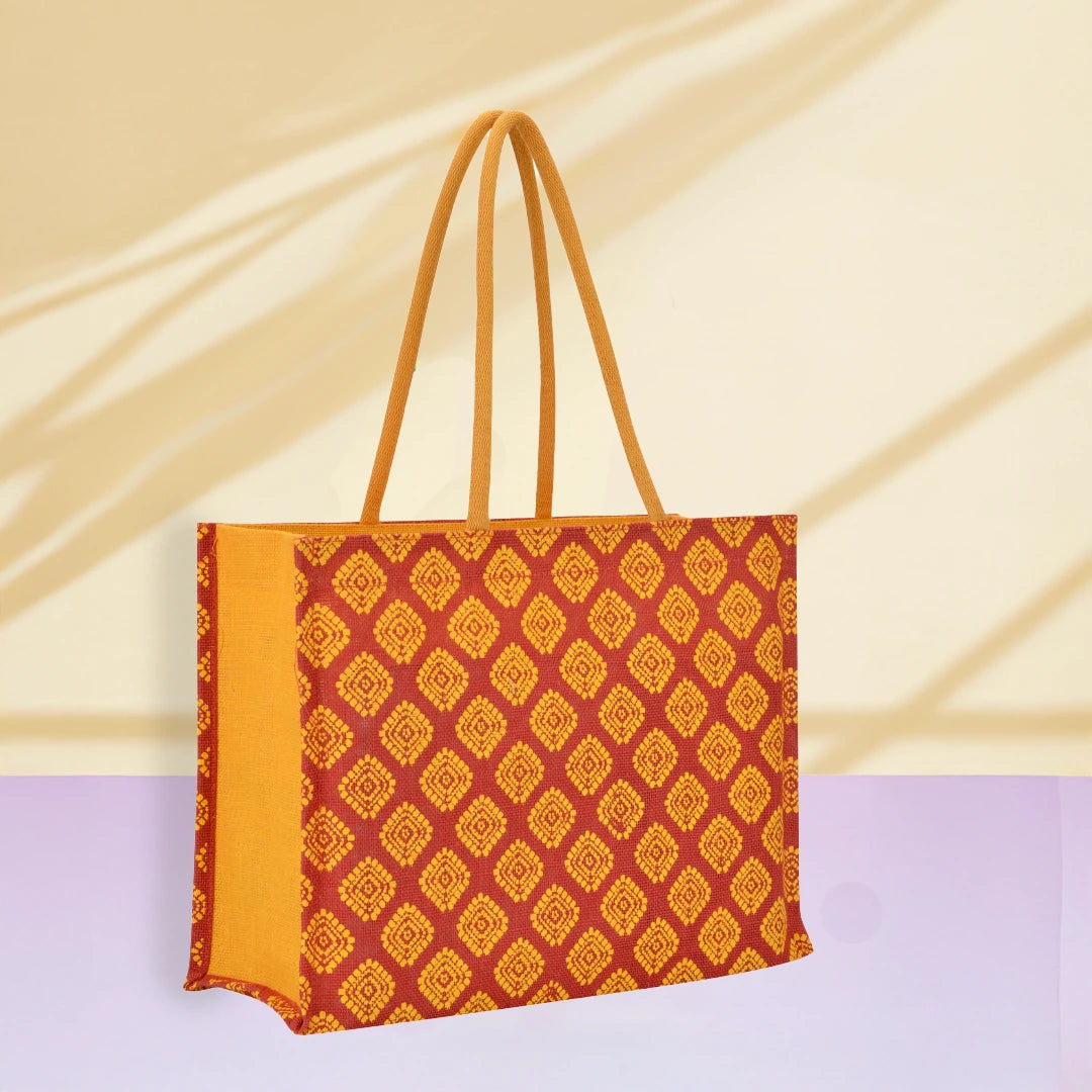 Square Diamond All over print Shopping bag