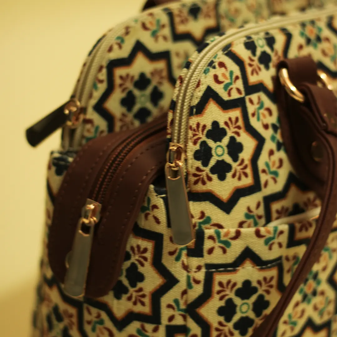 Souk Geometry Trilinea Handbag