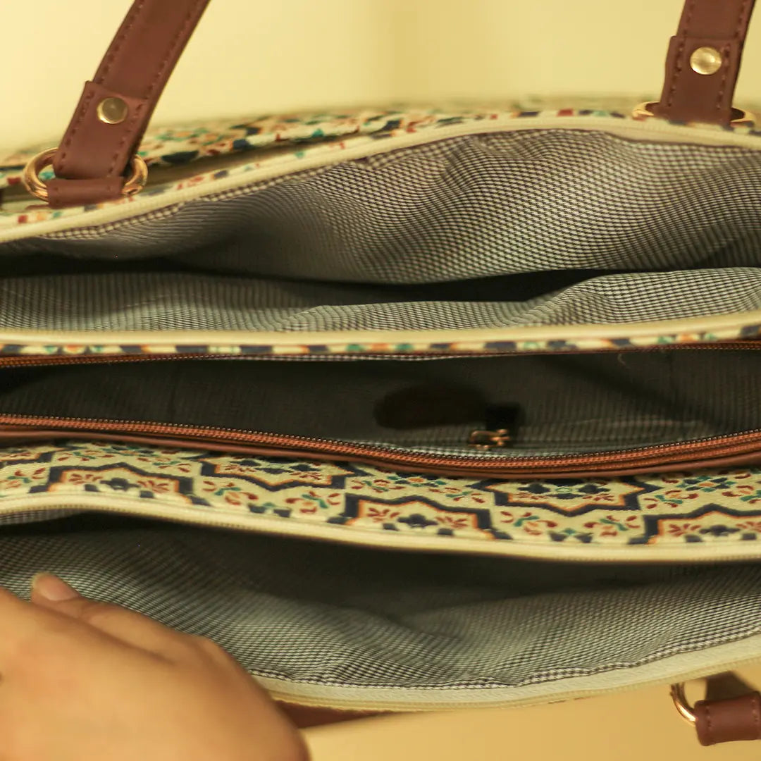 Souk Geometry Trilinea Handbag