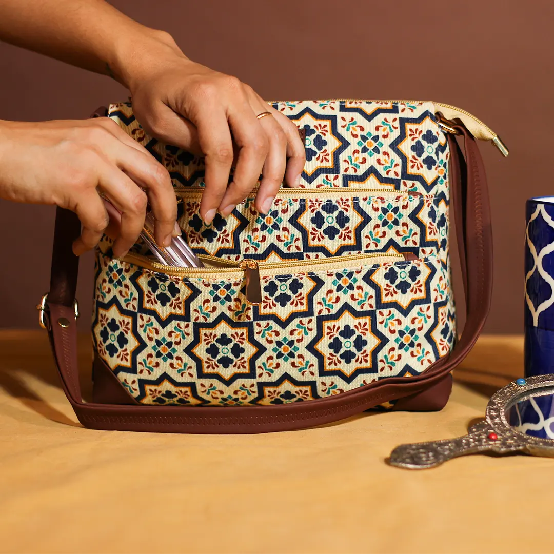 Souk Geometry PanEged Sling Bag