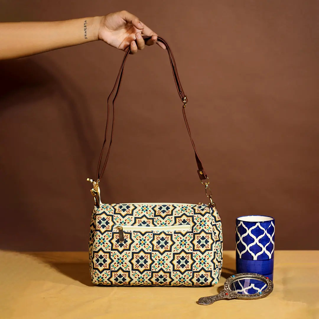 Souk Geometry Longline Sling Bag