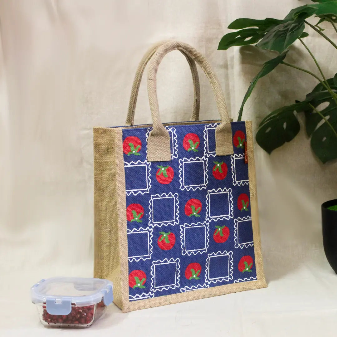 Tomato Jute Lunch bag