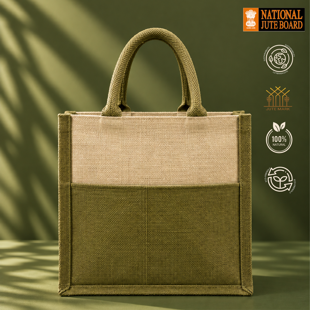 Tropical Bloom Zipper Shopping Bag