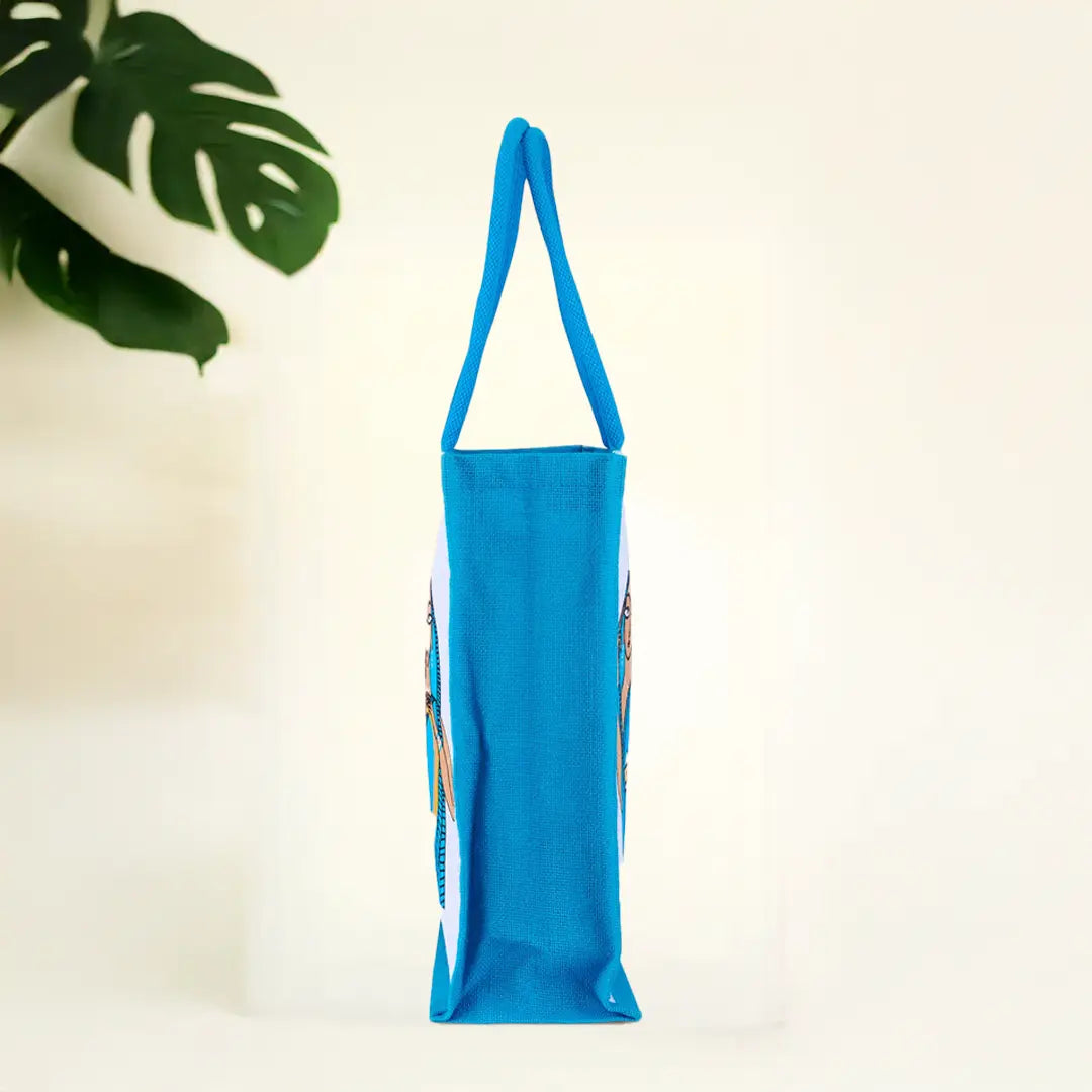 3 Woman Jute Shopping Bag