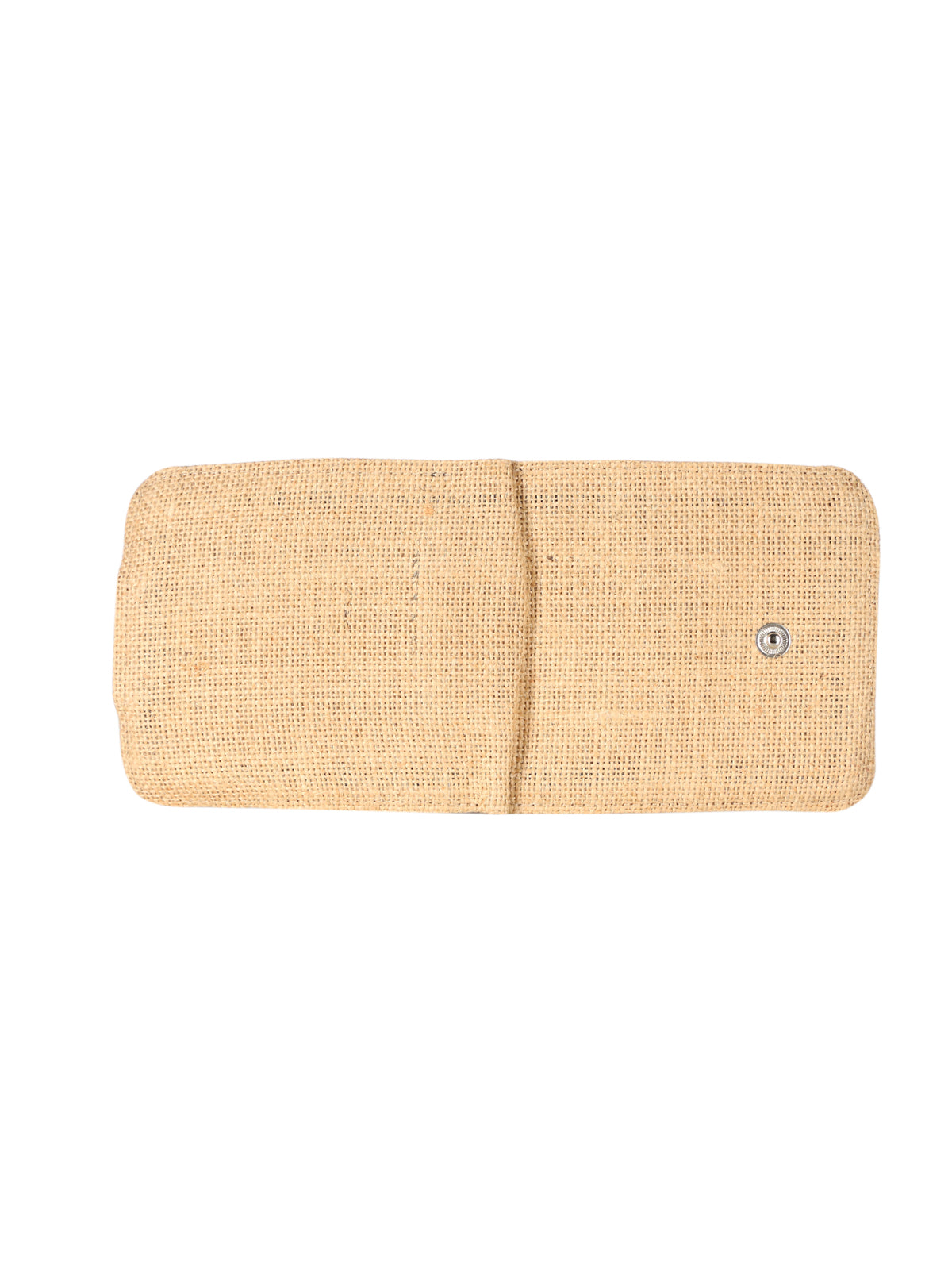 JUTE COTTAGE WALLET 2 FOLD FLAP, SUSTAINABLE, ECO-FRIENDLY, 100% GENUINE, STYLISH JUTE WALLET (NATURAL/BLACK 4X4.5)